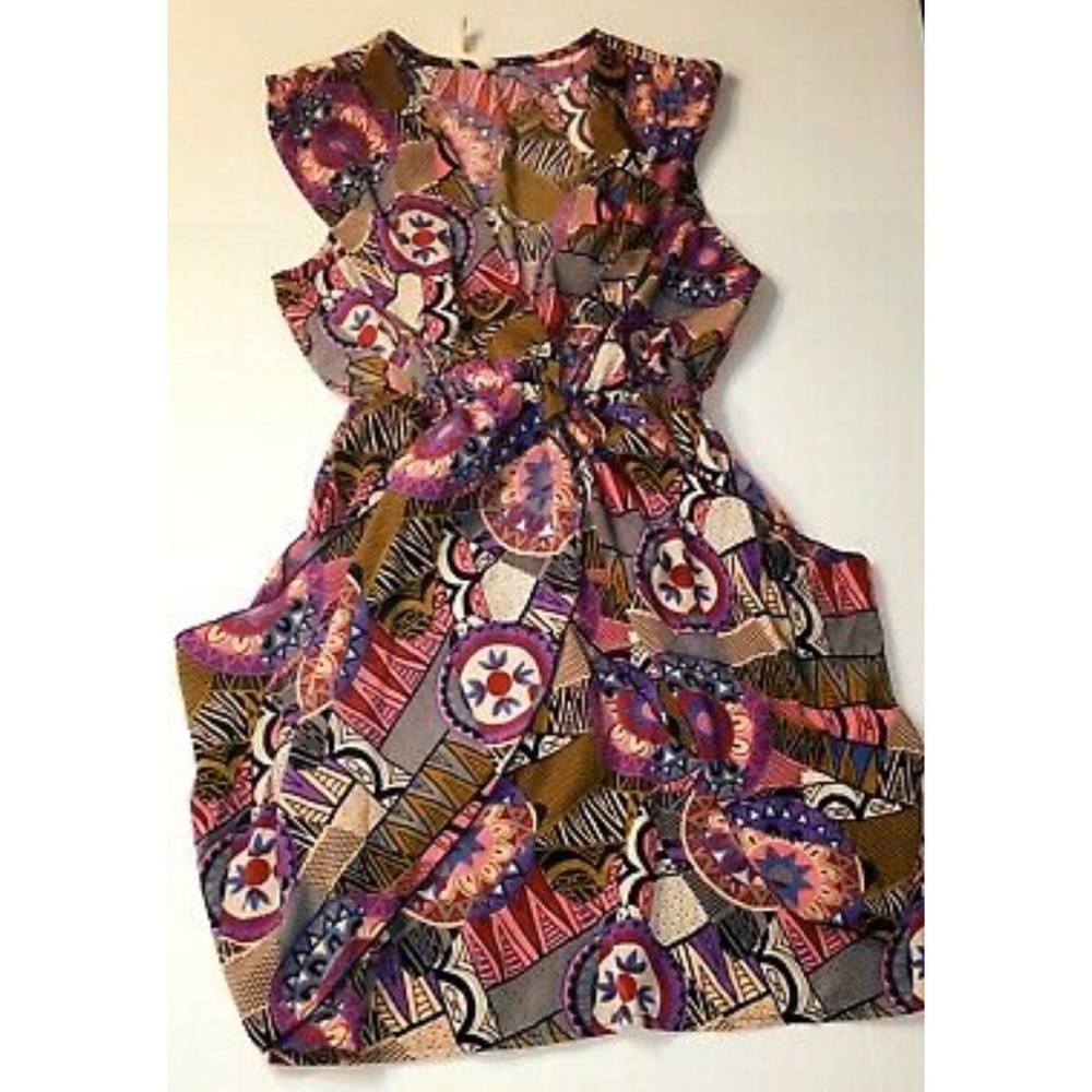 Sleeveless Pattern Dress